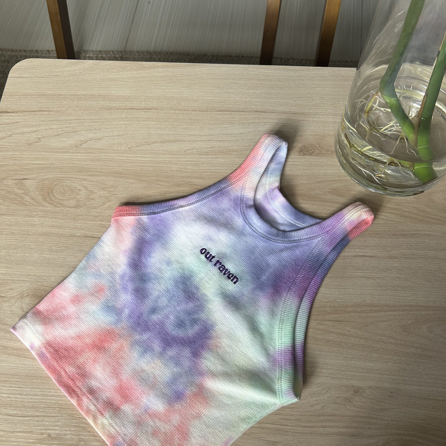 Rainbow Tie Dye Crop Top